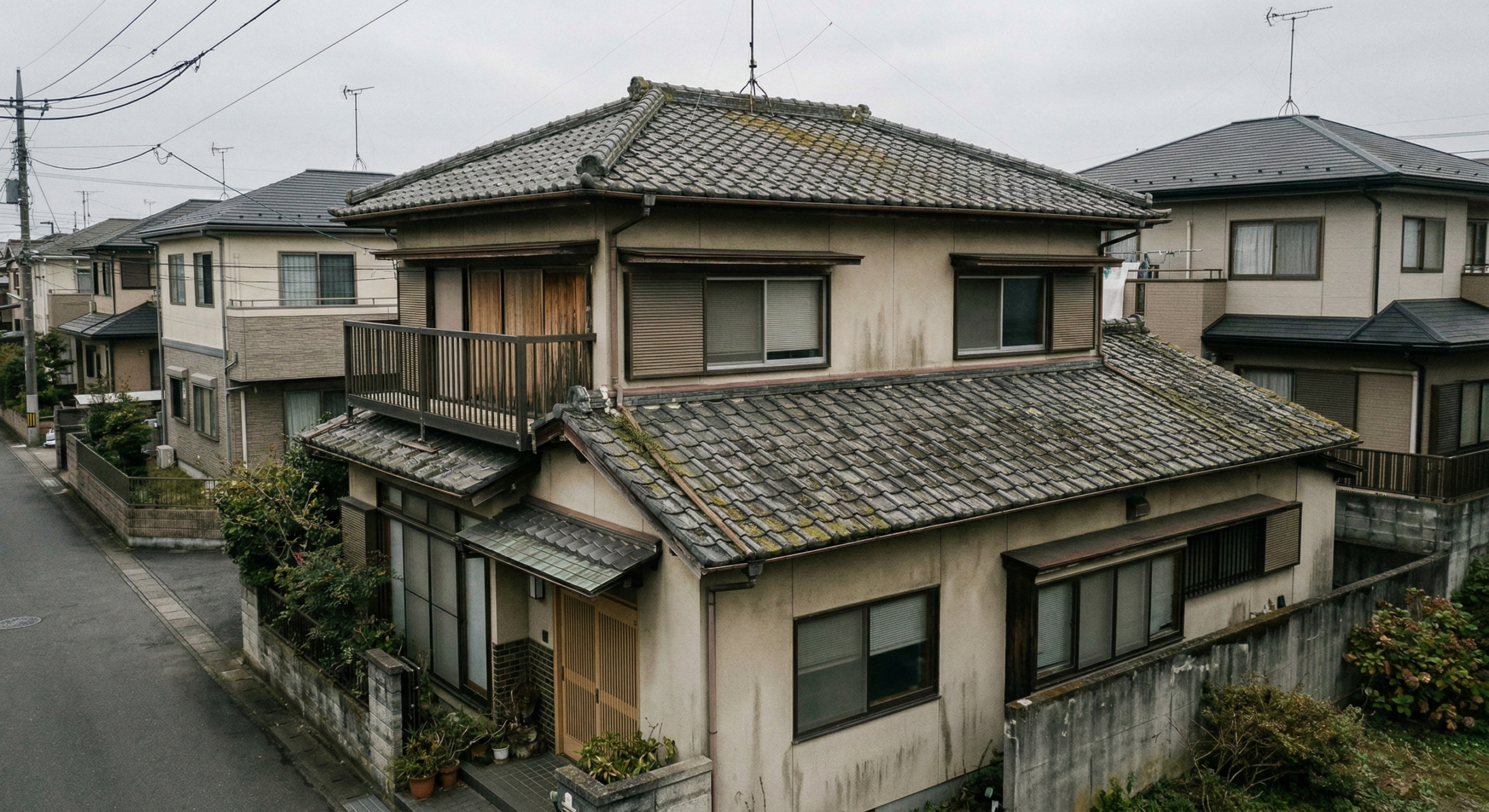 施工前：色あせた屋根の様子