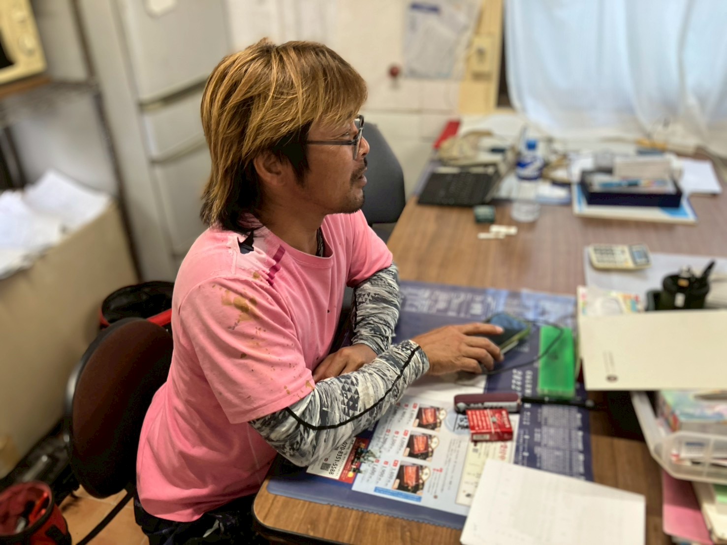 高所作業について語る川崎さん